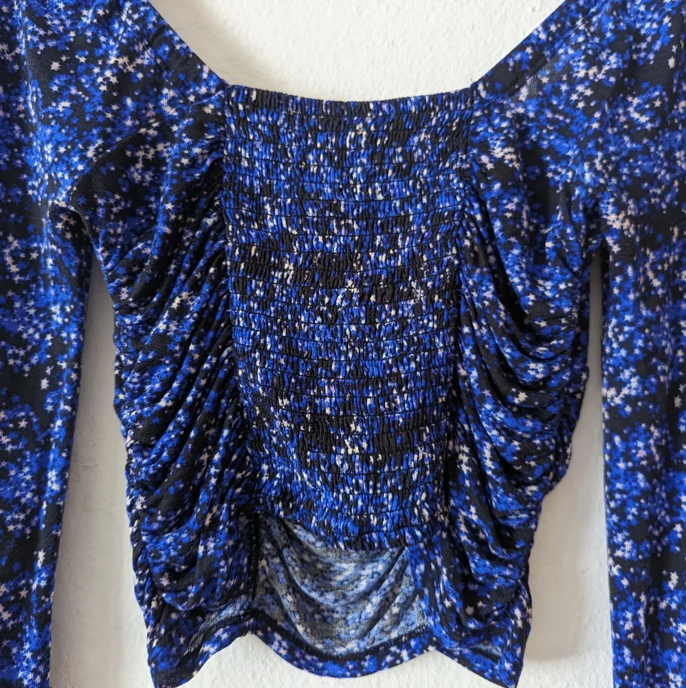 Urban Outfitters Juliana Crepe Cutout Cropped Top
